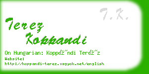 terez koppandi business card
